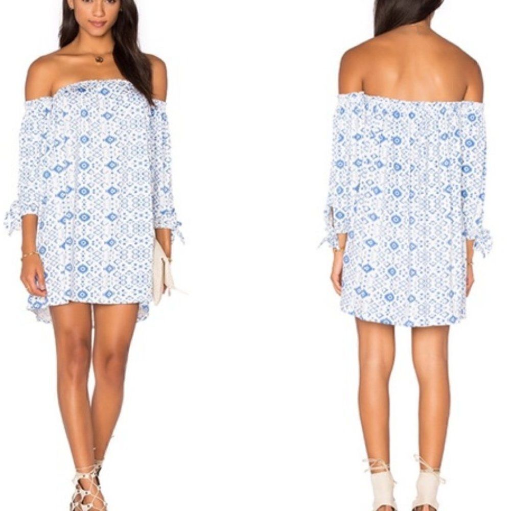 Rachel Pally Off the Shoulder Trice Mini Dress